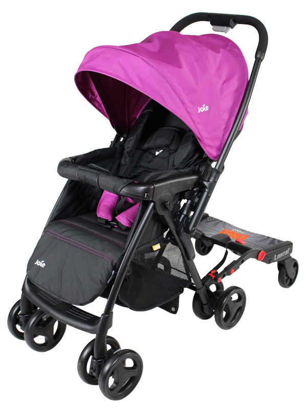 joie pink and grey stroller